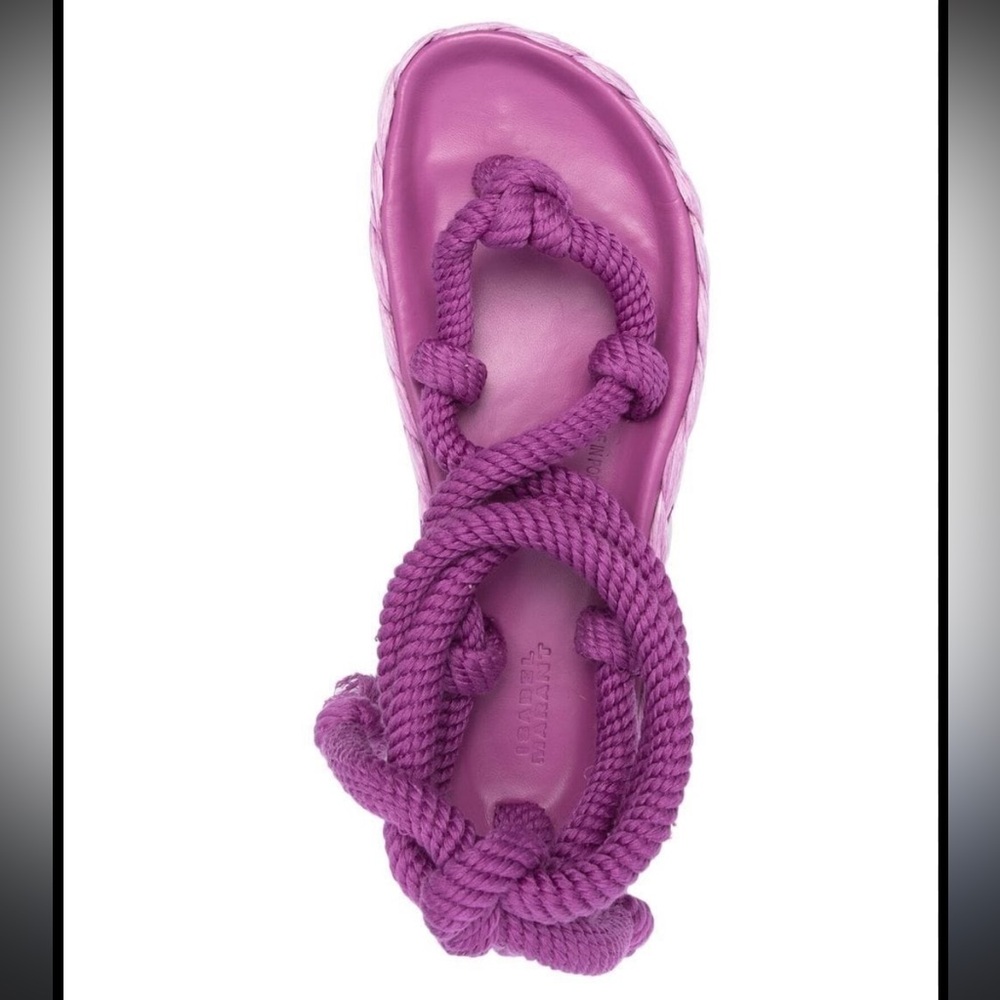 Isabel Marant Pink Rope Sandals BNWT - Picture 5 of 11